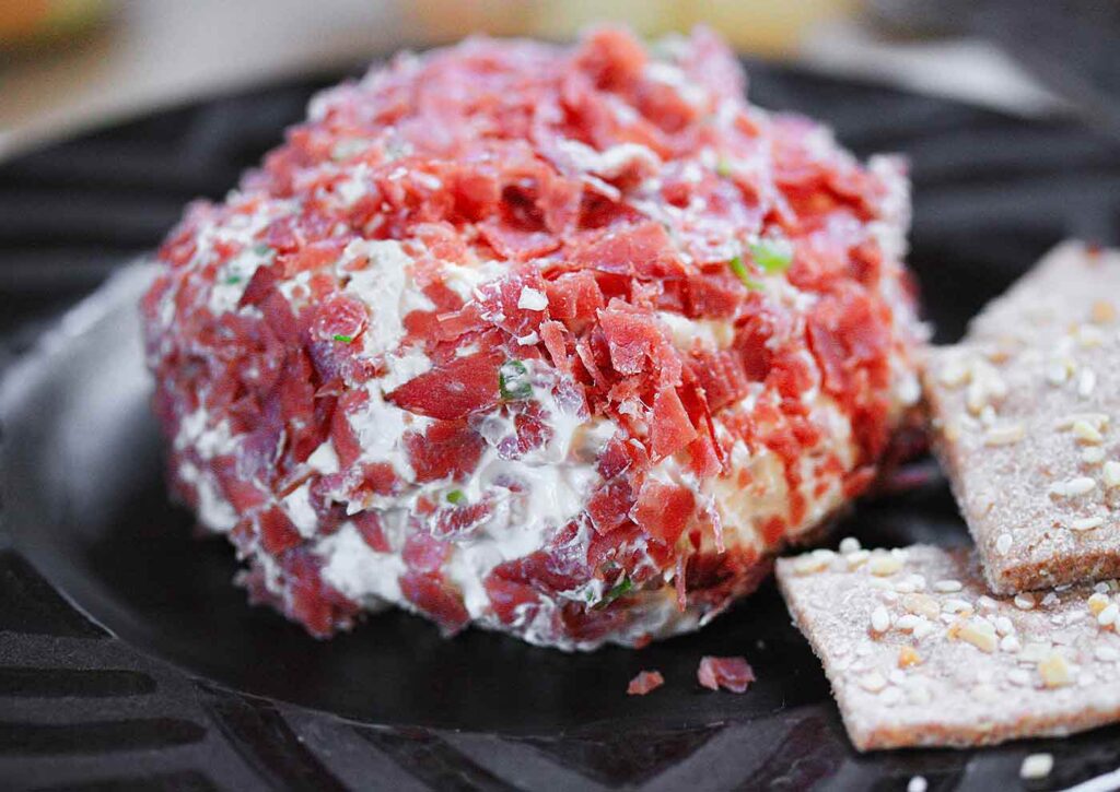 Cheese Ball with Dried Beef SoupAddict