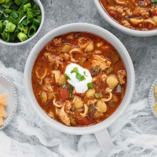 Chicken Chili Soup in a bowl