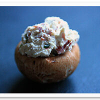 Cheeseball Stuffed Mushrooms