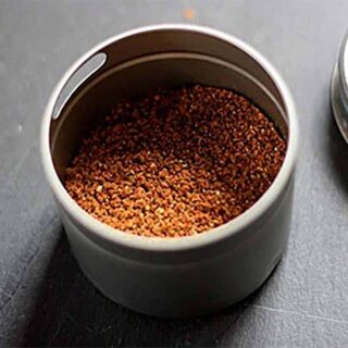 Garam masala spice blend in a spice jar