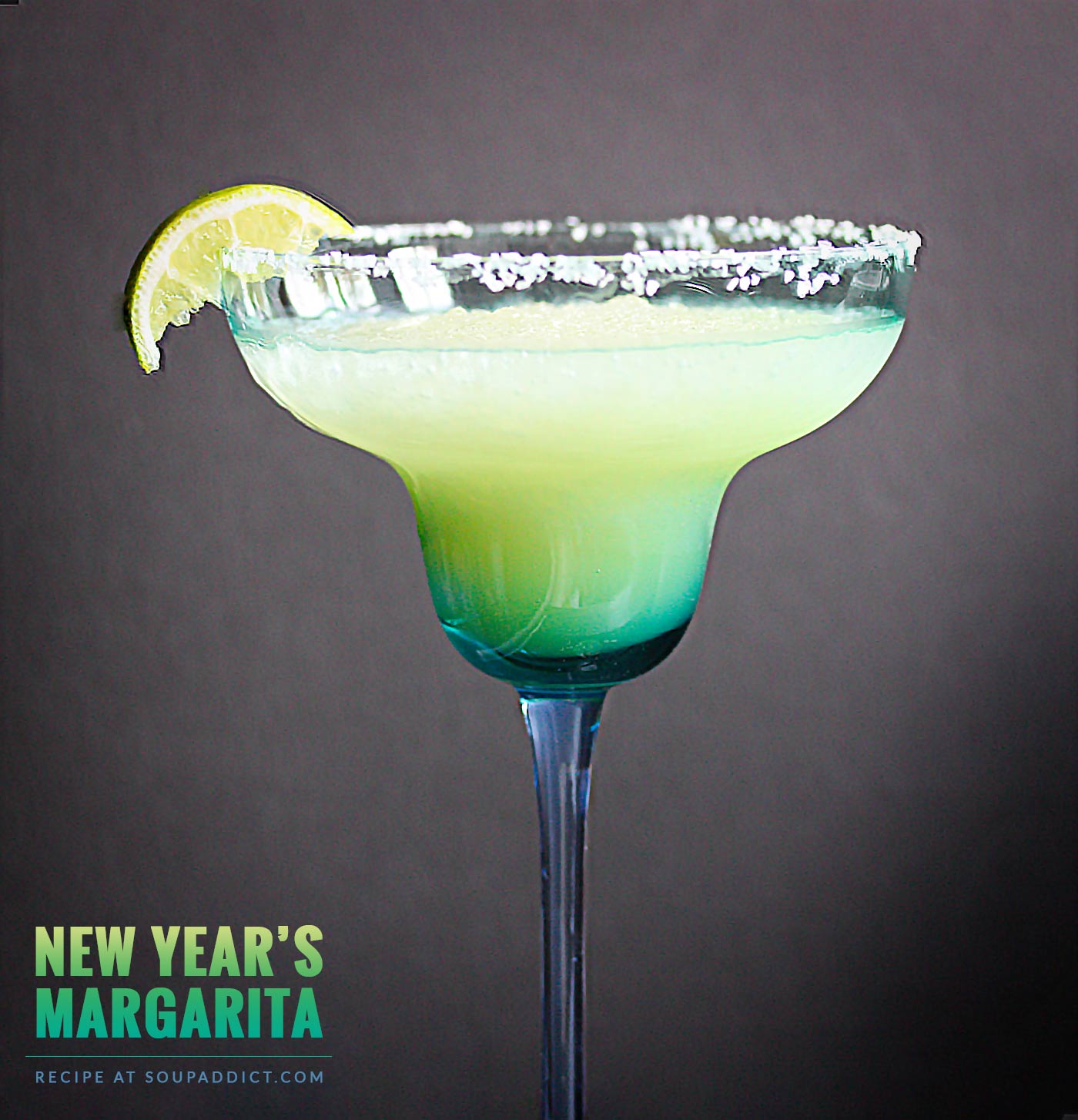 New Year's Margarita - Recipe at SoupAddict.com