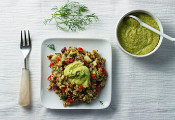 Mediterranean Farro Salad with Hummus Dressing 3