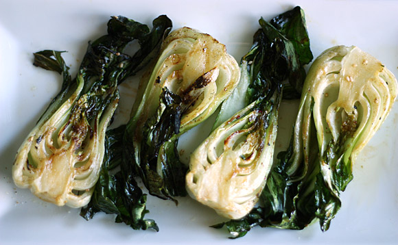Grilled Baby Bok Choy 4