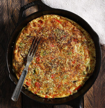grilled vegetarian frittata