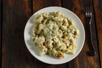 Roasted Cauliflower with Tahini Yogurt Dressing