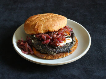 Portobello blue cheese burgers