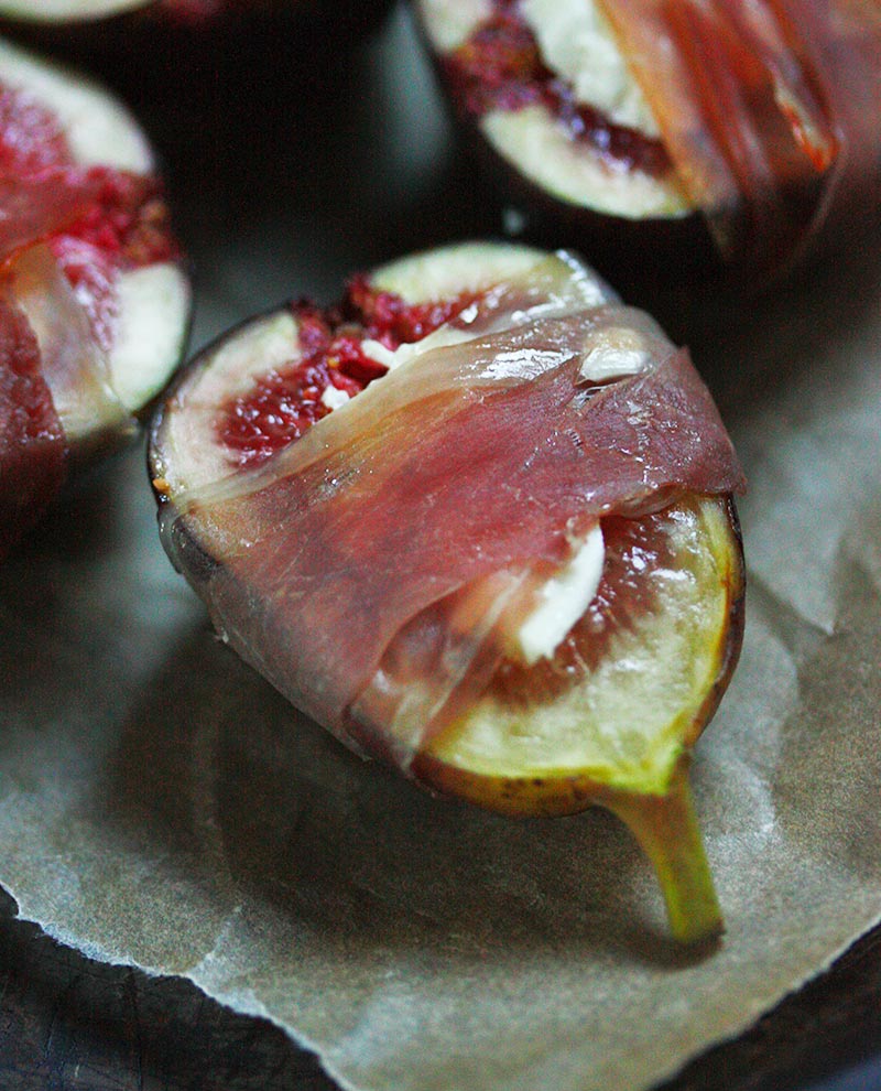 Figs Prosciutto, fresh from the oven