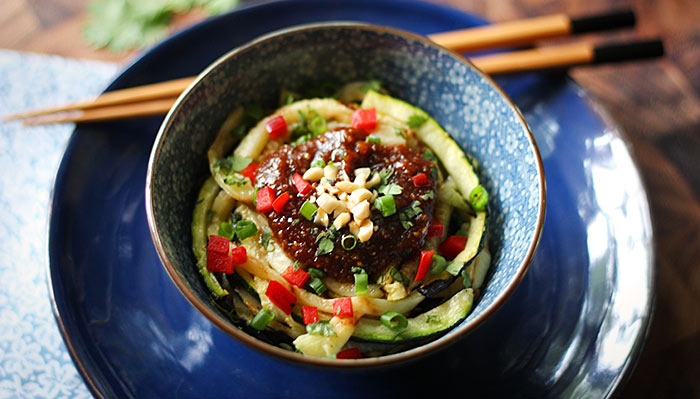 Zucchini Noodle Bowl | SoupAddict.com