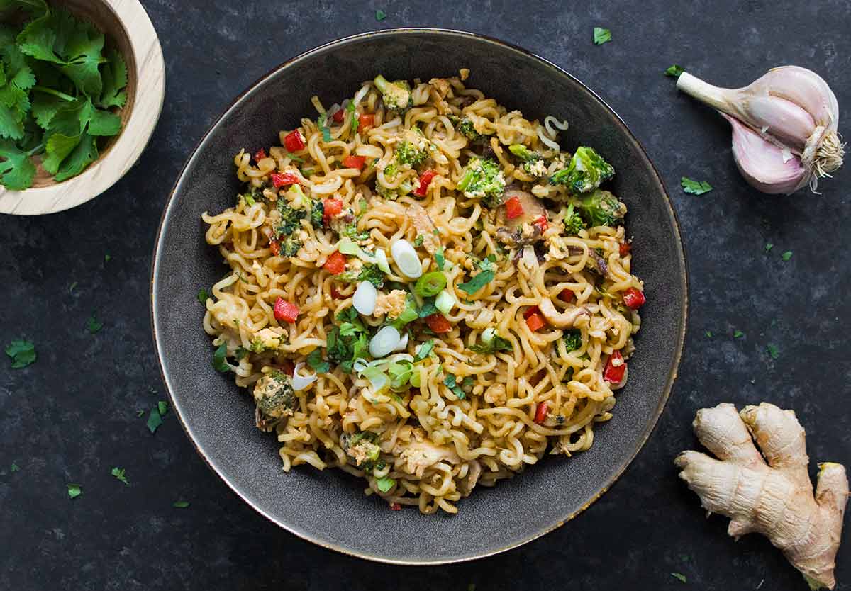 Chicken Vegetable Ramen Noodles