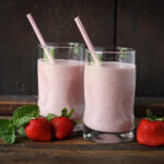 Strawberry Balsamic Smoothie with Rum