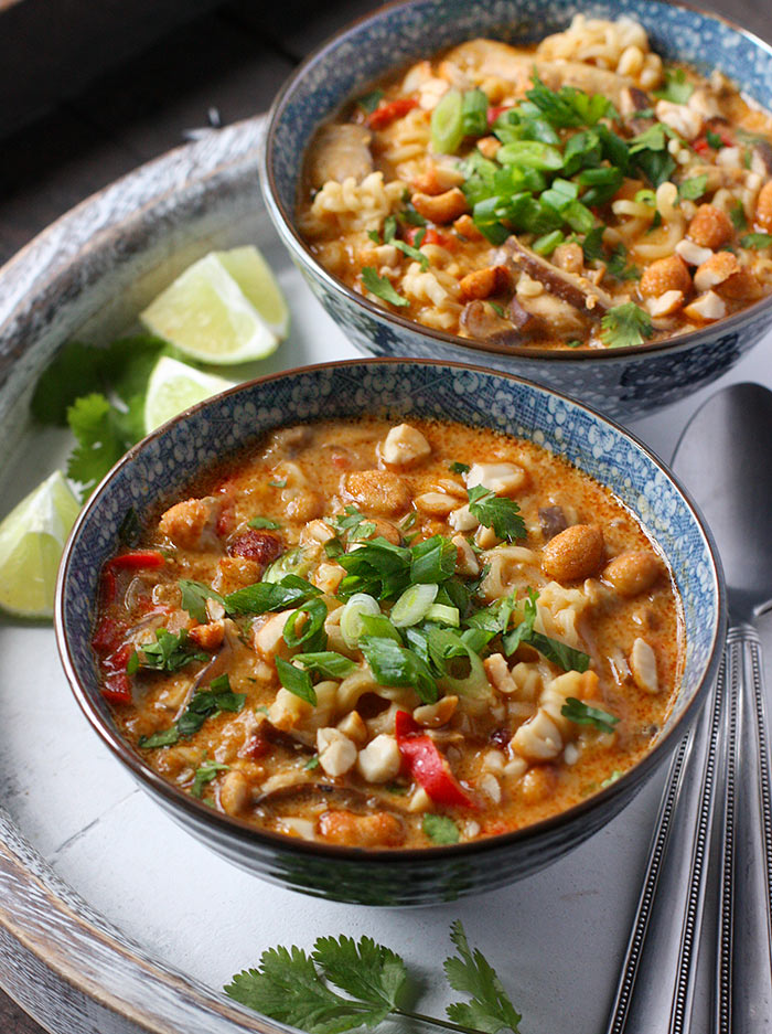 Vegan Chicken Noodle Soup - Cooking For Peanuts