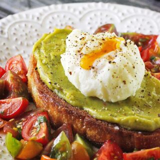 Avocado Fried Toast with Poached Egg | SoupAddict.com