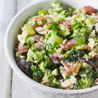 Broccoli Grape Salad Lightened Up | SoupAddict.com