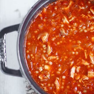 Seasoned with the classic Moroccan spice ras el hanout and plenty of preserved lemons, and one of my favorite new condiments, caramelized tomatoes and onions, Moroccan Chicken Soup is a unique and tasty warming soup. Get the recipe at SoupAddict.com