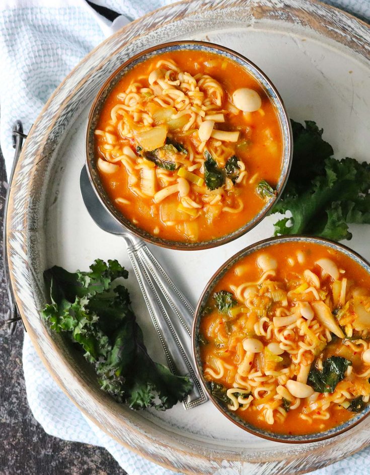 Kimchi Ramen Noodle Soup - SoupAddict