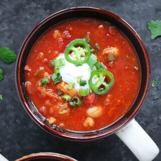 Slow Cooker BBQ Chicken Soup from SoupAddict.com