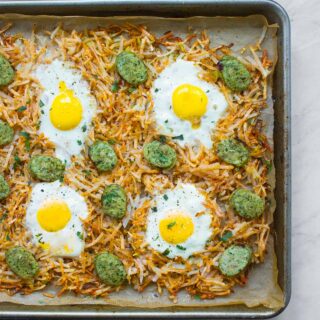 Sheet Pan Hash Browns Brunch Bake from SoupAddict.com