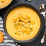 Bowl of Creamy Pumpkin Soup