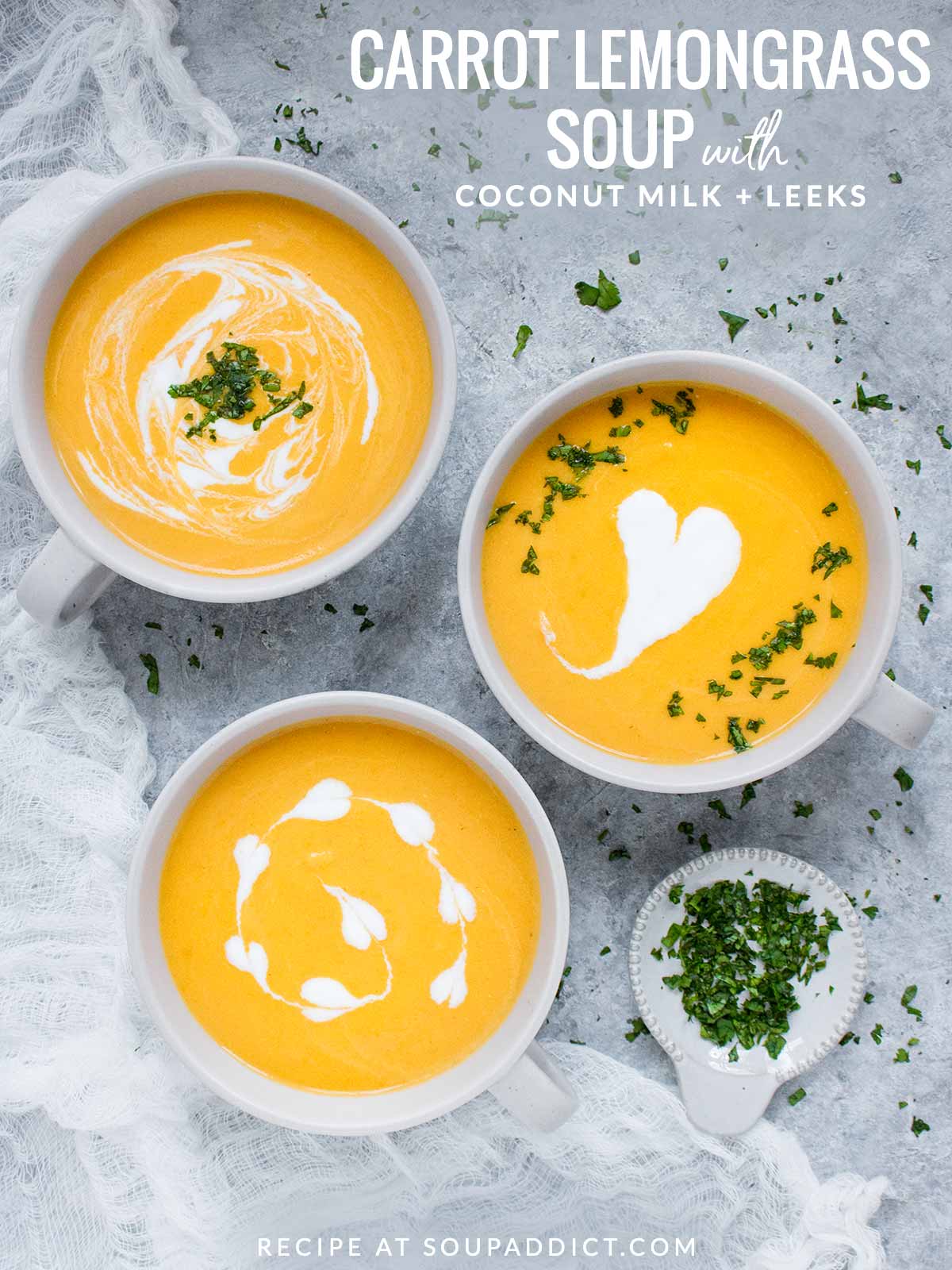 Carrot Lemongrass Soup - Recipe at SoupAddict.com