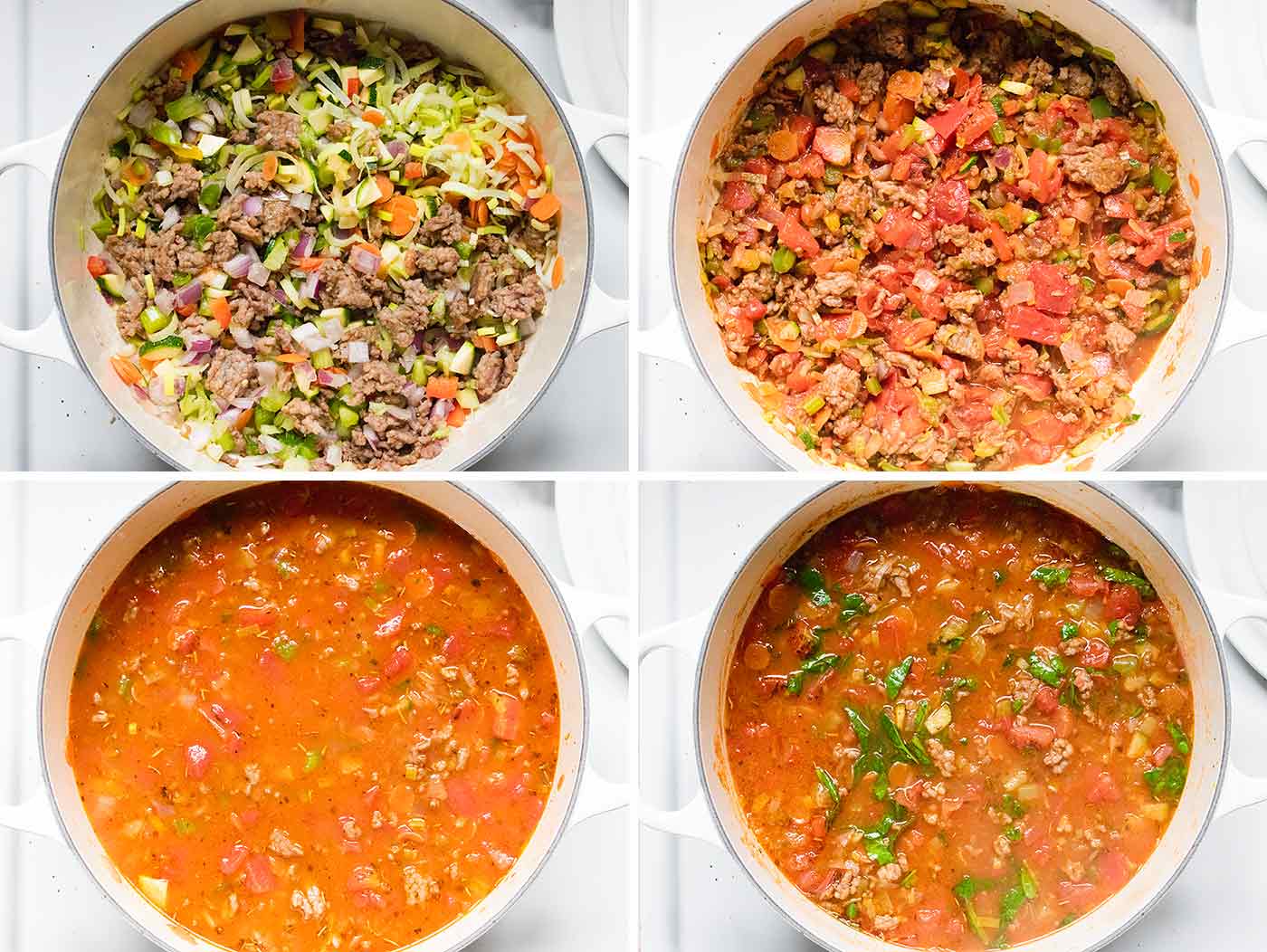 Steps for making Italian Sausage Orzo Soup