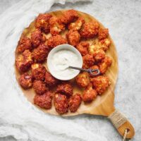 Sweet & Spicy Cauliflower Bites - Two Ways | Recipe at SoupAddict.com