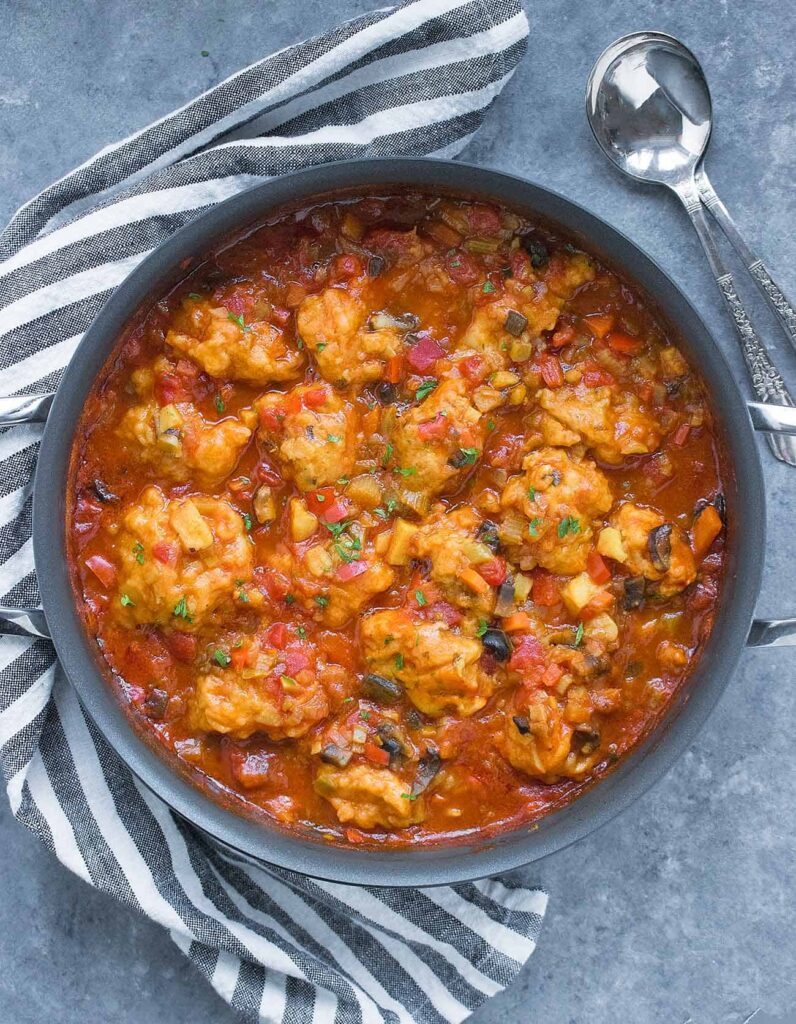 Vegetable Dumpling Soup