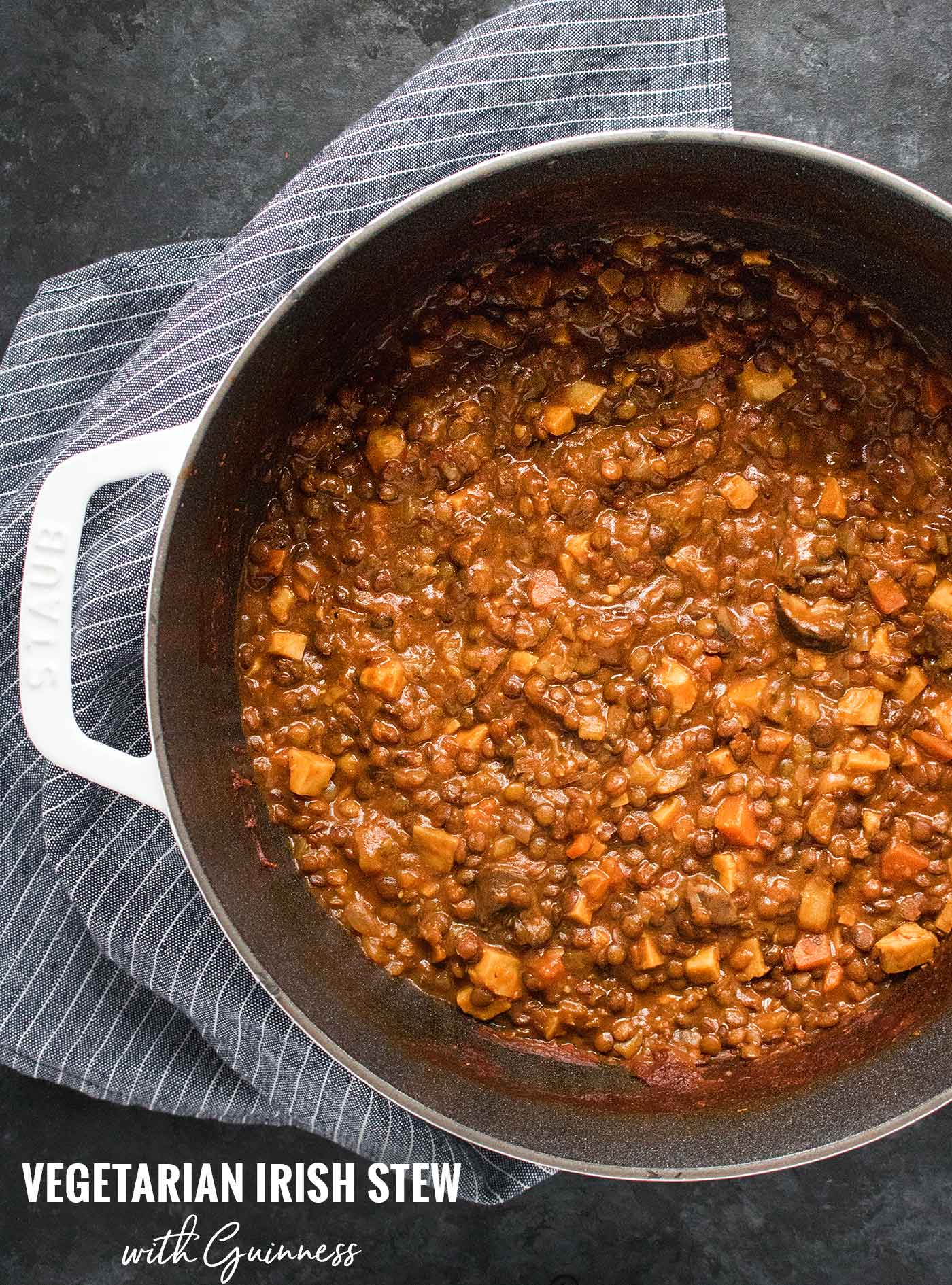 Vegetarian Irish Stew for Lentil Lovers - Recipe at SoupAddict.com