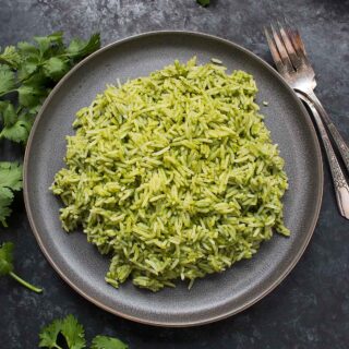 Spicy Green Rice recipe