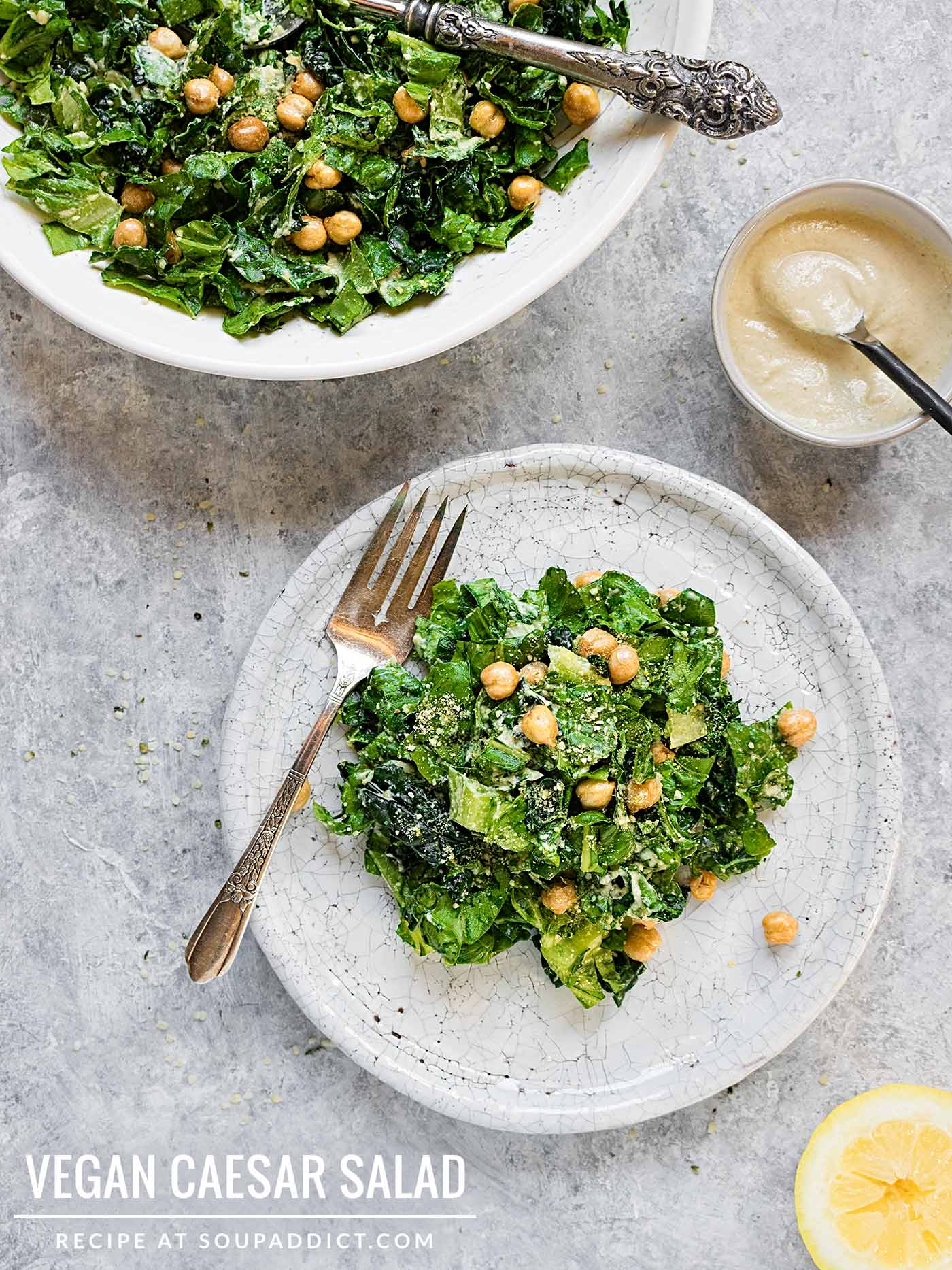 Vegan Caesar Salad - Recipe at SoupAddict.com