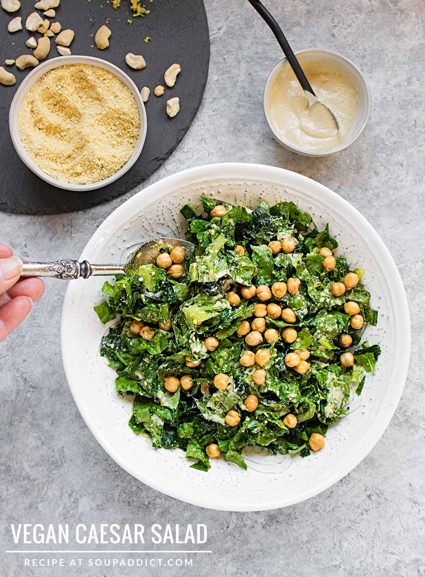 Vegan Caesar Salad - Recipe at SoupAddict.com