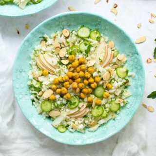 Summer Cauliflower Power Salad on a plate