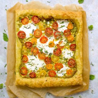 Puff Pastry Tomato Tart