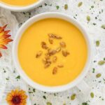 Panera Autumn Squash Soup in a bowl