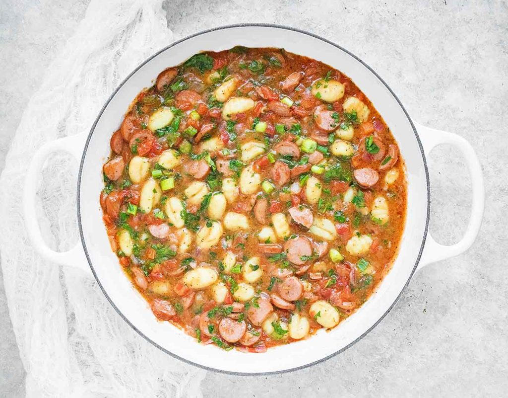 Smoked Sausage & Gnocchi Skillet 30minute Dinner SoupAddict