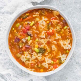Bowtie Vegetable Soup