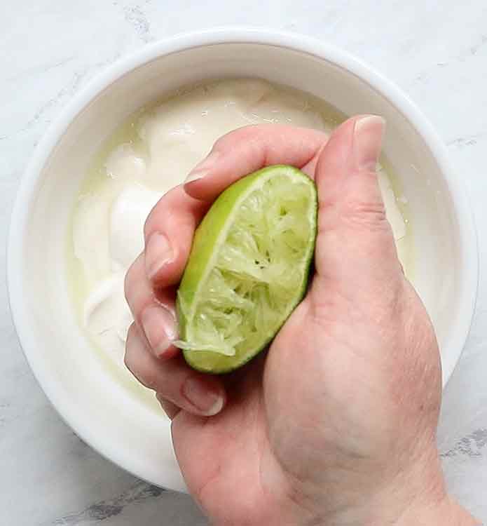 Adding freshly squeezed lime juice a little sweet-tang.