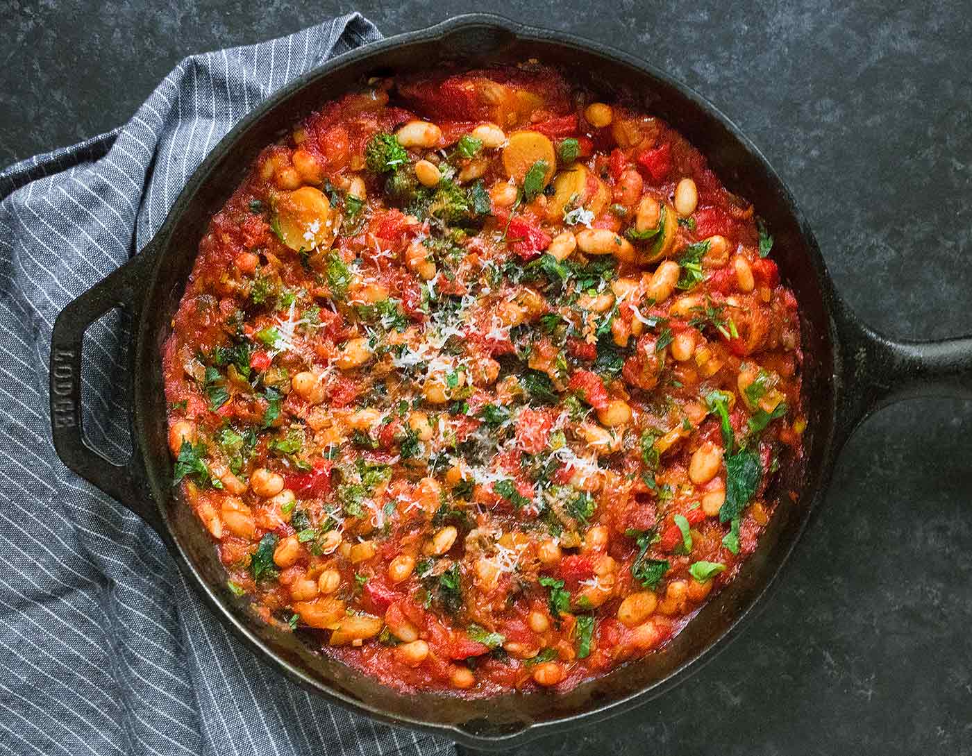 Mediterranean White Bean Skillet