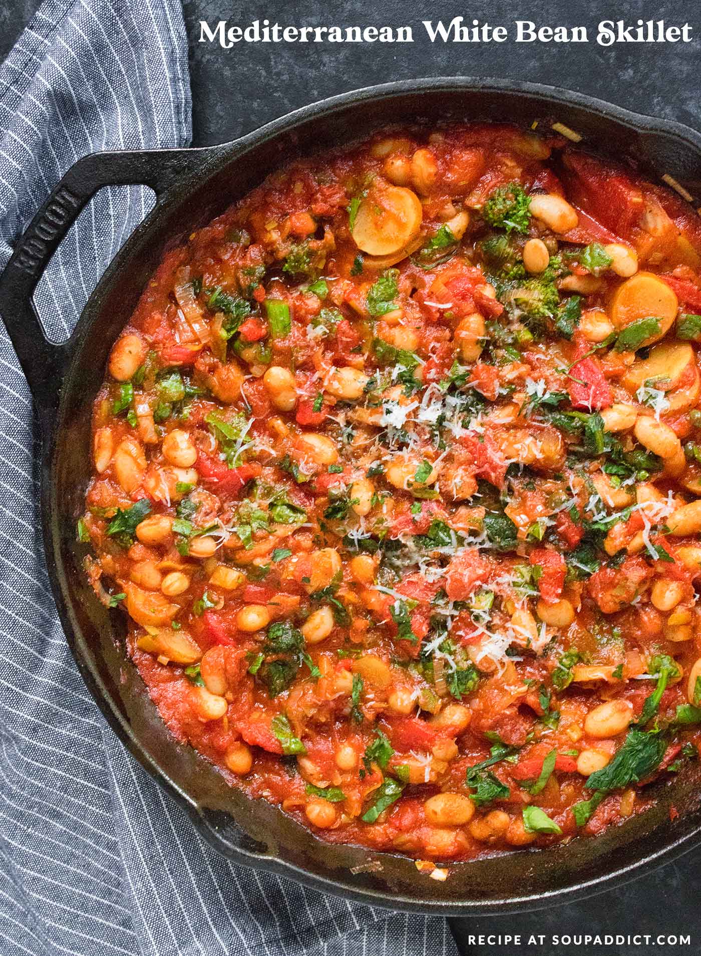 Mediterranean White Bean Skillet - SoupAddict