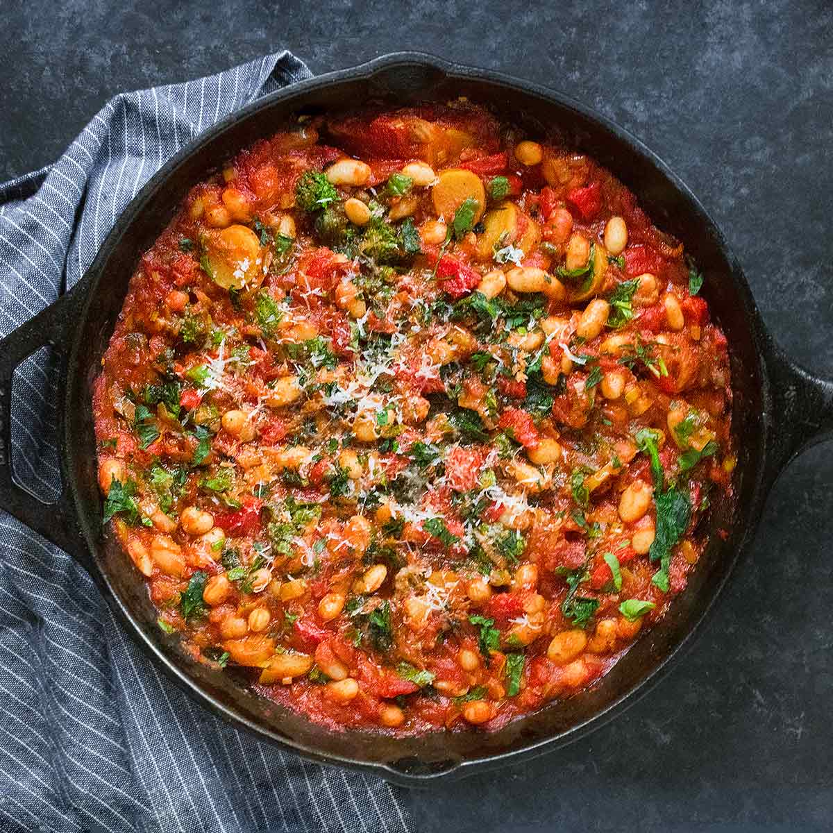 Mediterranean White Bean Skillet-image