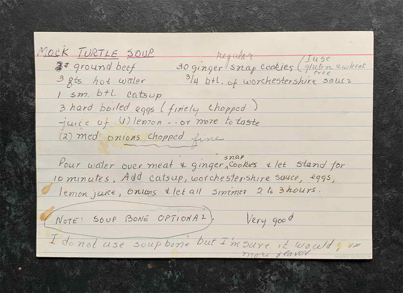 Mock Turtle Soup recipe