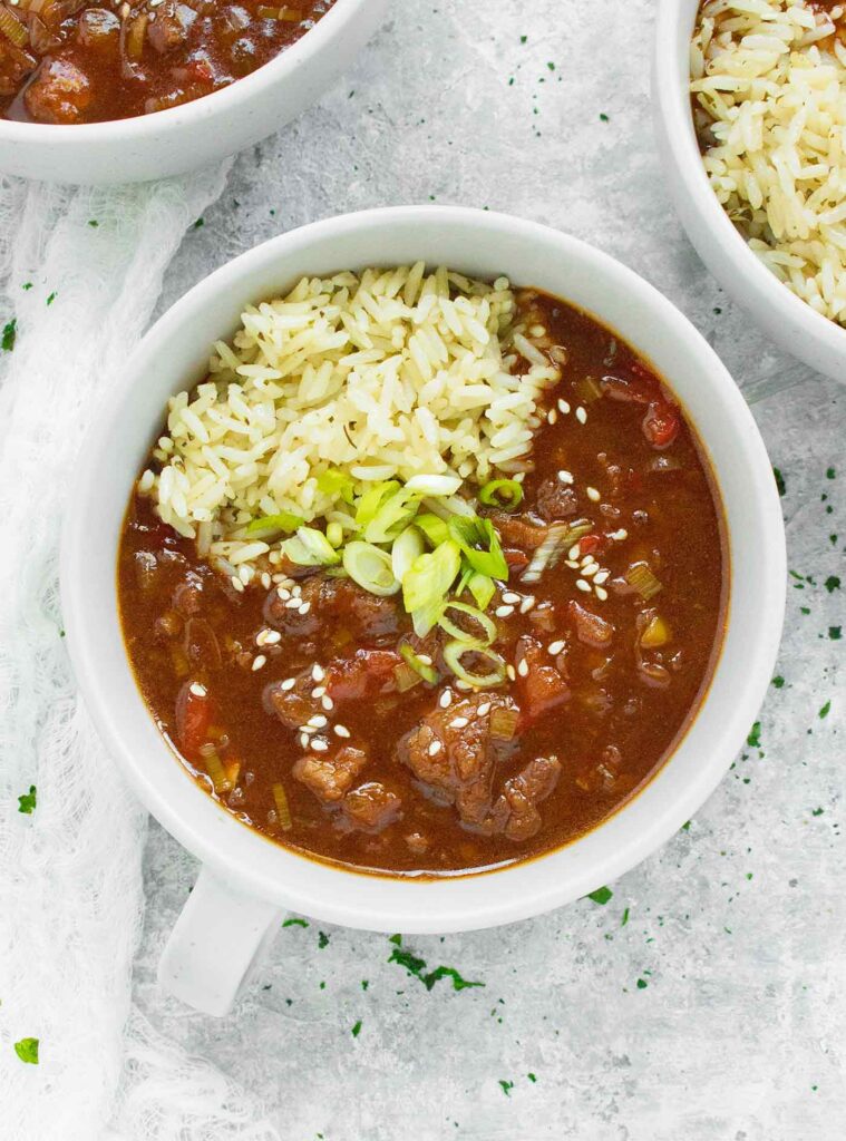 Mongolian Beef Soup