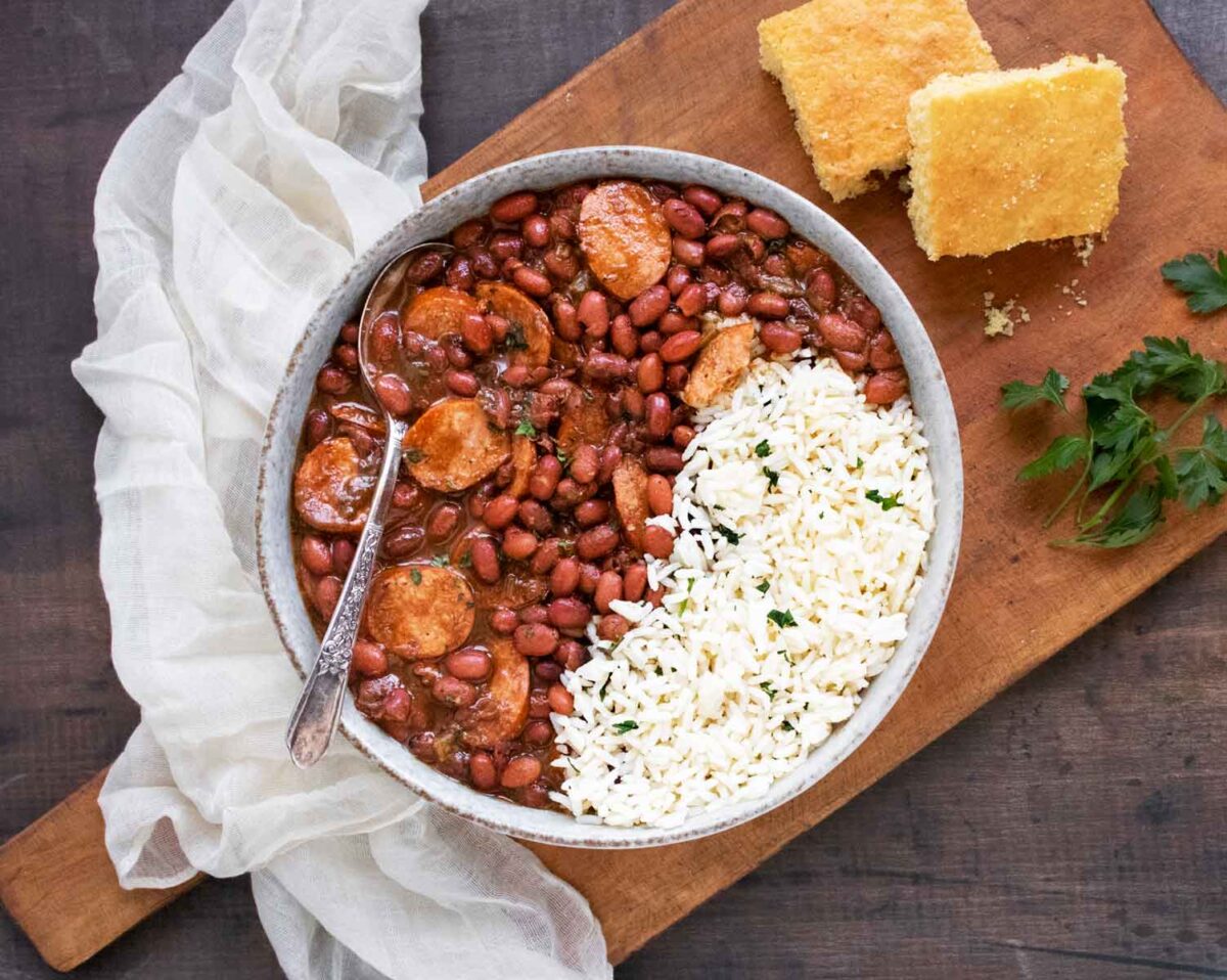 Red Beans and Rice in a bowl.
