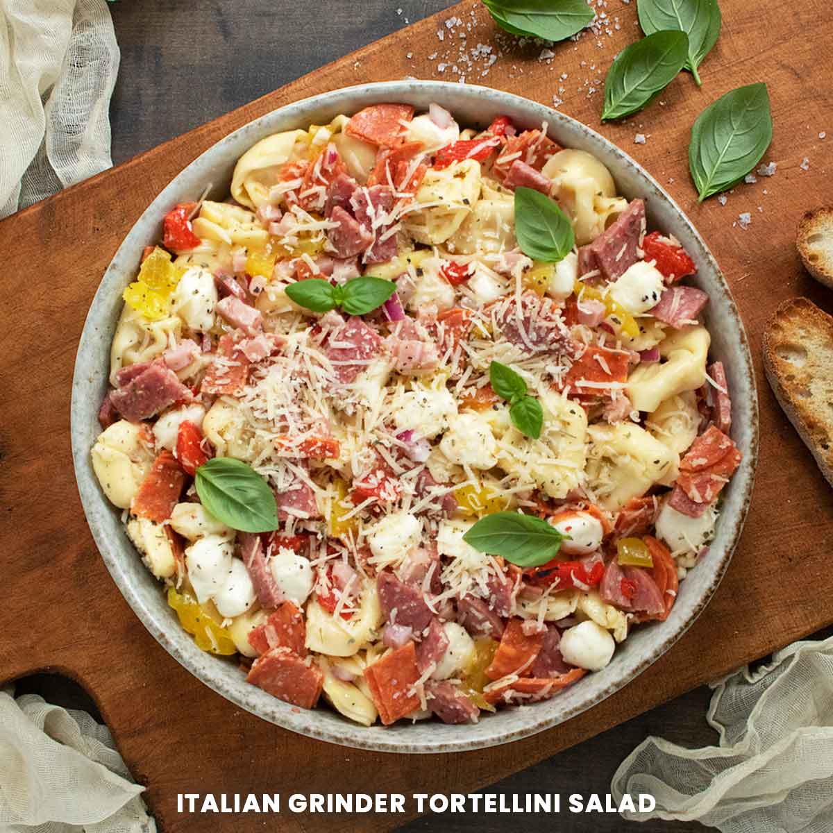 Italian Grinder Tortellini Salad