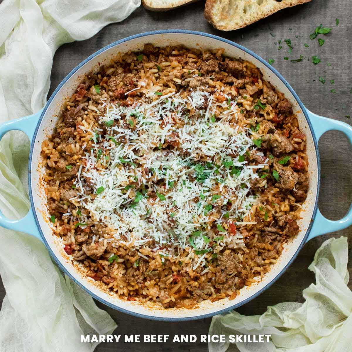 Marry Me Beef & Rice Skillet