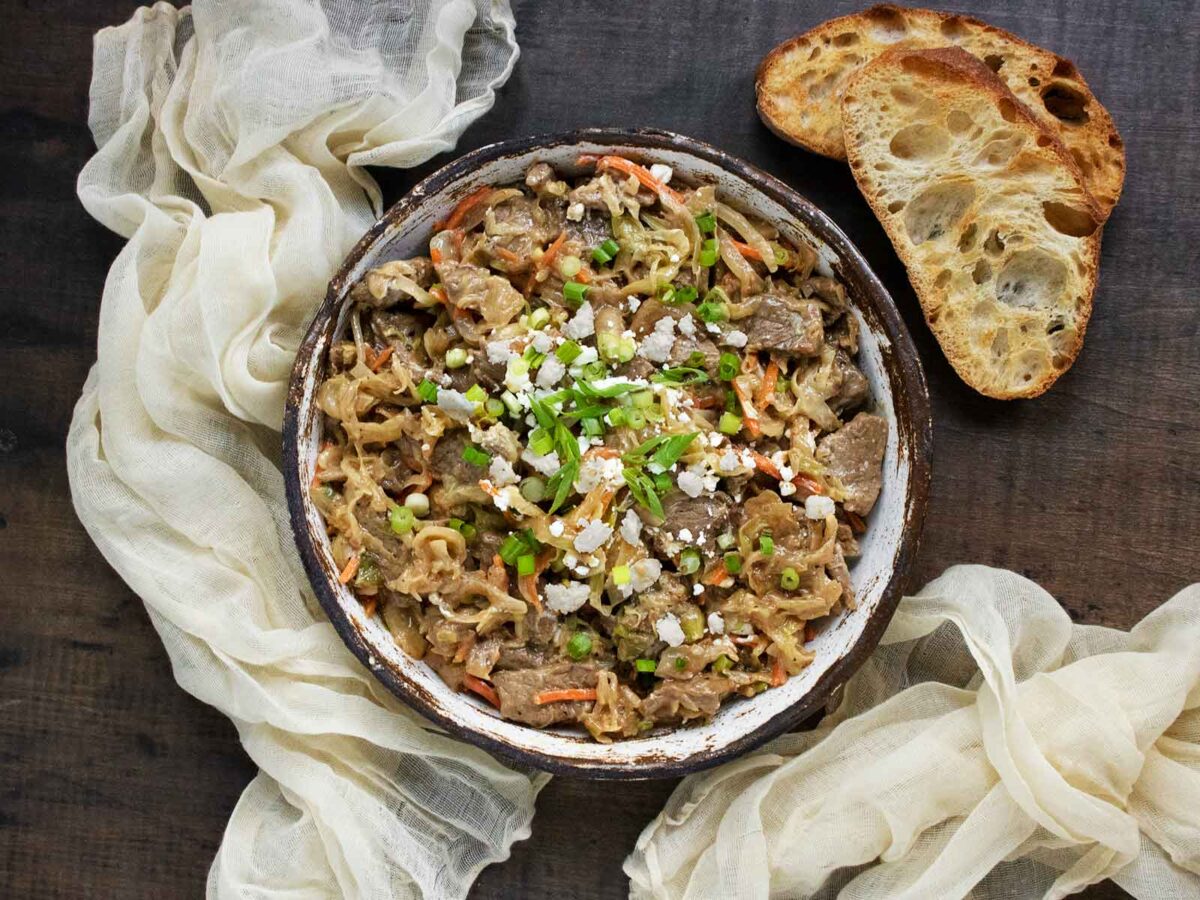 Steak and Cabbage Skillet