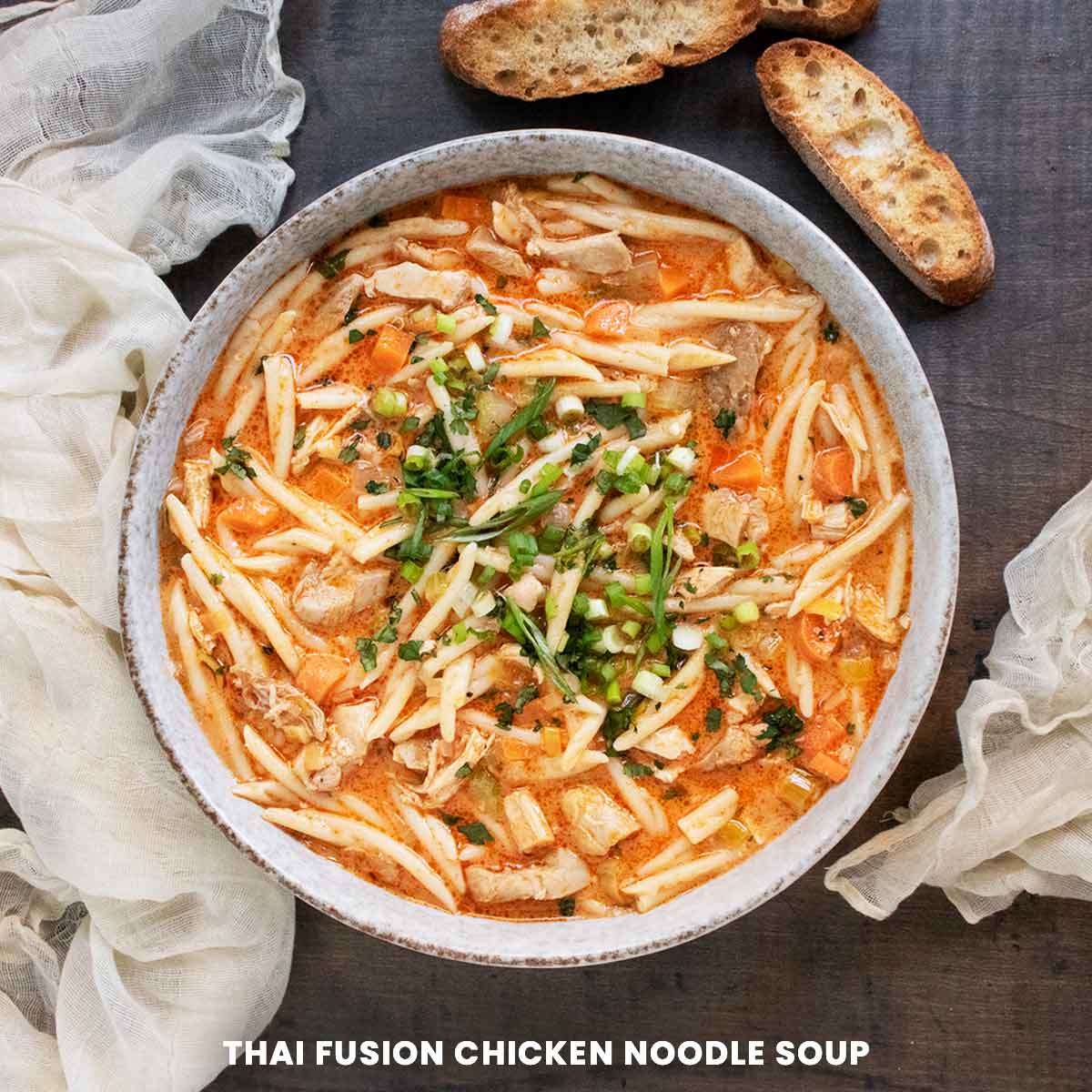 Thai Fusion Chicken Noodle Soup