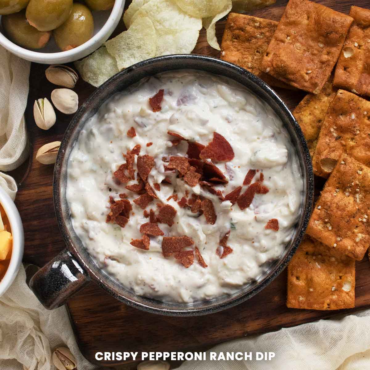 Crispy Pepperoni Ranch Dip