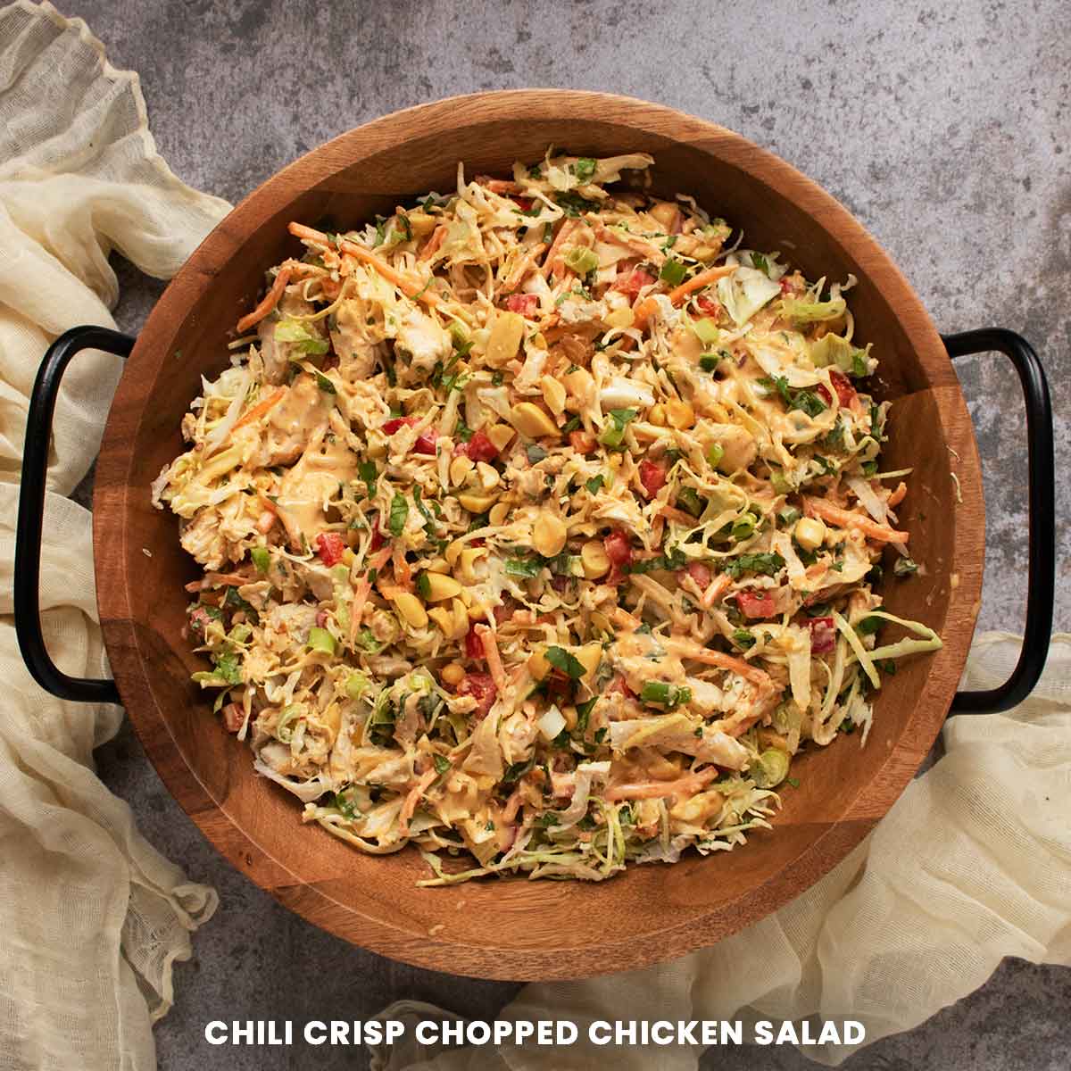 Chili Crisp Chopped Chicken Salad